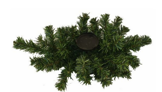 MIX PINE 24 " CANDLERING SWAG - GREEN    CV22000