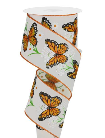 MONARCH BUTTERFLY W/DAISIES     RGE1506C2