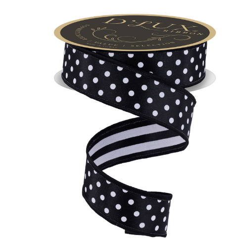 1.5" x 10yd Polka Dot/Stripe    LX305502