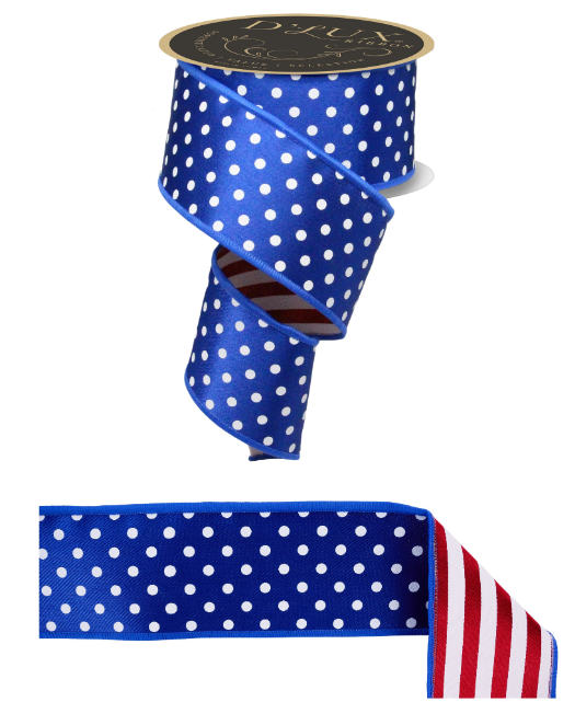 2.5" x 10yd Polka Dot/Stripe   LX3065C9