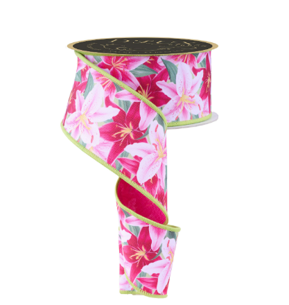 2.5" x 10yd Lilies/Fused    LX104322