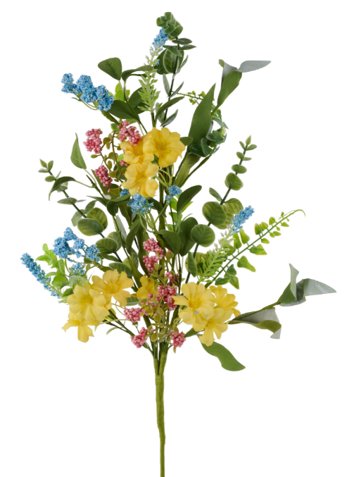 Flower/Bead/Spike/Boxwood Spray  FH8225E3