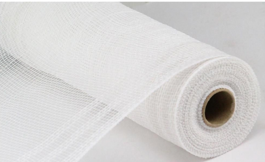 10.25" x 10yd Faux Jute/Pp/Border Stripe   White   RY832427