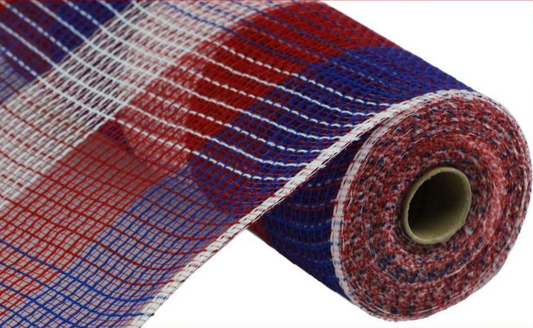 10.25" x 10yd Pp/Faux Jute Wide Check Mesh   RY8317D1