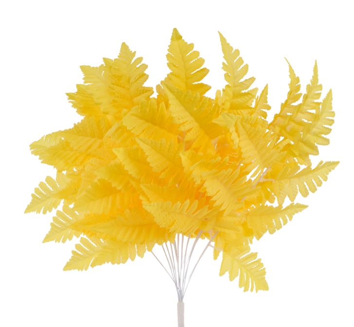 APART SILK LEATHER LEAF BUSH     FG663629 (YELLOW)