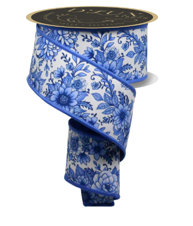 2.5" x 10yd Chinoiserie Floral    LX312303