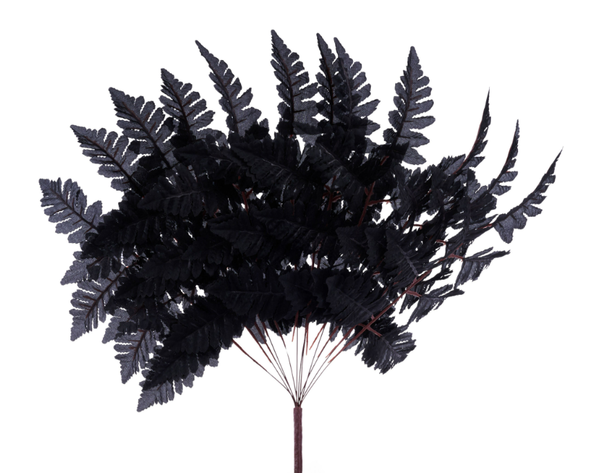 APART SILK LEATHER LEAF BUSH    FG663602 (Black)