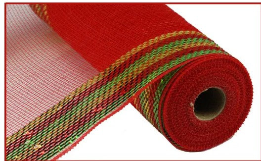 Border Stripe Metallic Mesh   RY850446