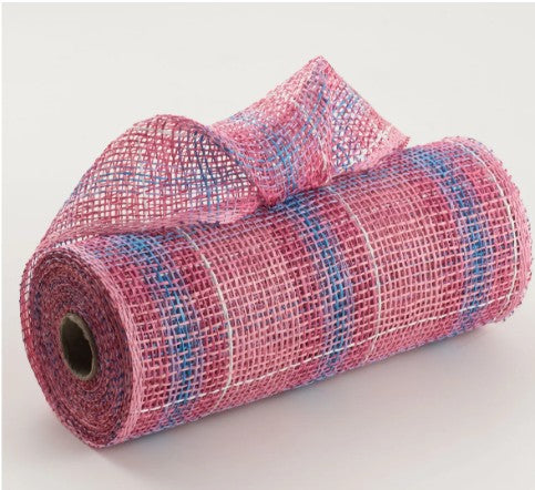 Plaid Poly Burlap Mesh: RP8150