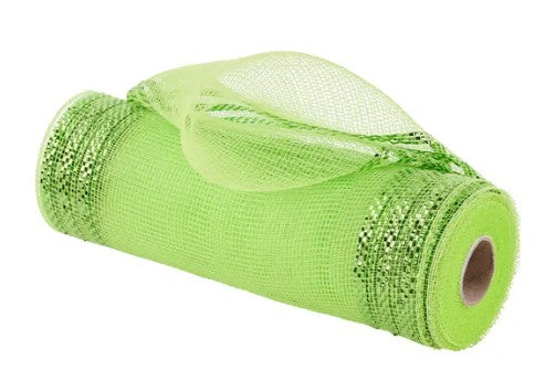 Border Stripe Metallic Mesh  RE850271