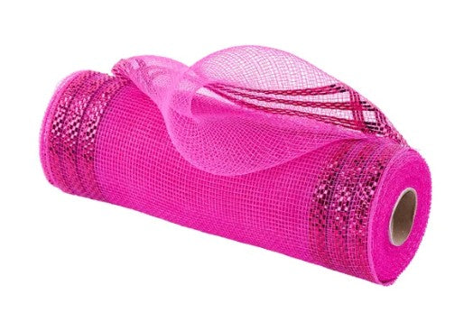 Border Stripe Metallic Mesh   RE850211