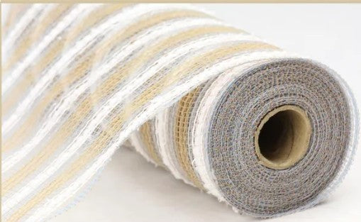 Met/Snowdrift/Jute Stripe    RY8118T4