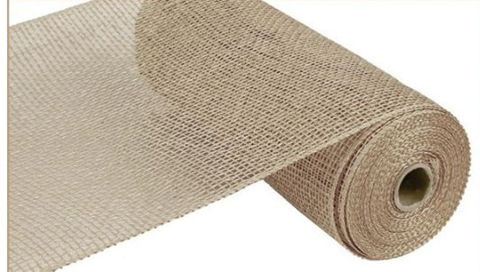 Poly Burlap Mesh - Natural     CRP01-18