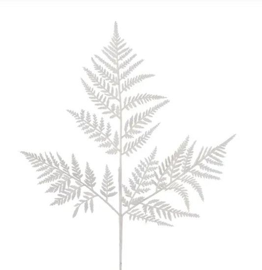 Glitter Fern Leaf Spray   XS244127