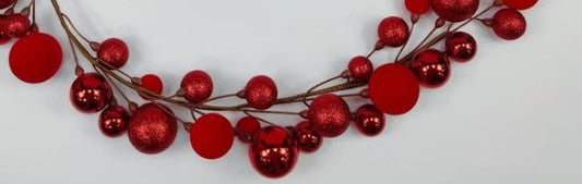 BALL ORNAMENT GARLAND    32256-RD