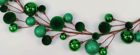 BALL ORNAMENT GARLAND    32256-GN