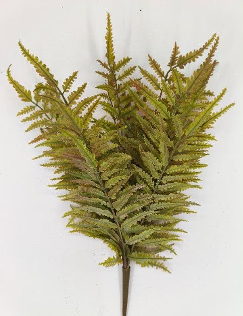 PLASTIC FERN BUSH      85918-UV-GN