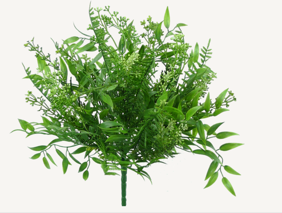 Plastic Mix Greenery Bush   13292BU9