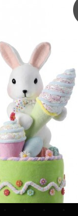 STYRO CONFECTION BUNNY ON CAKE   MT26005