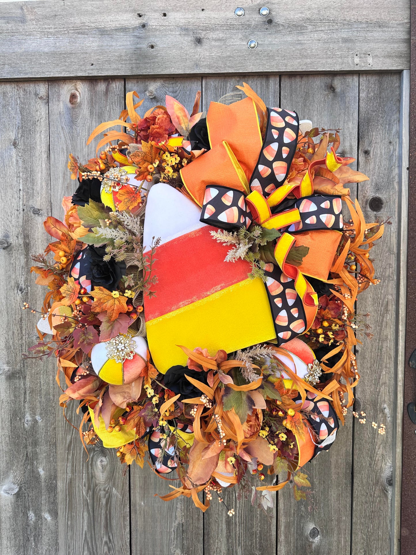 Candy Corn Wreath