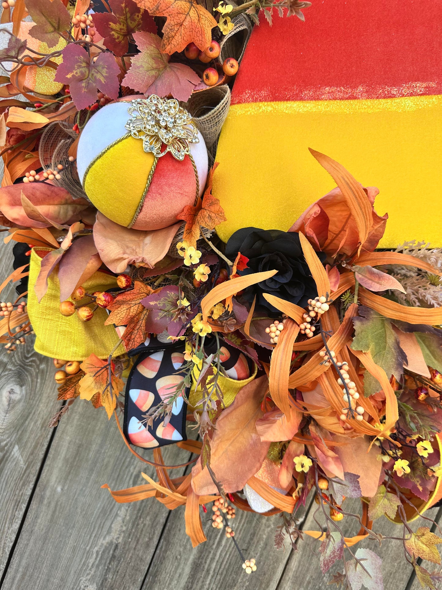 Candy Corn Wreath
