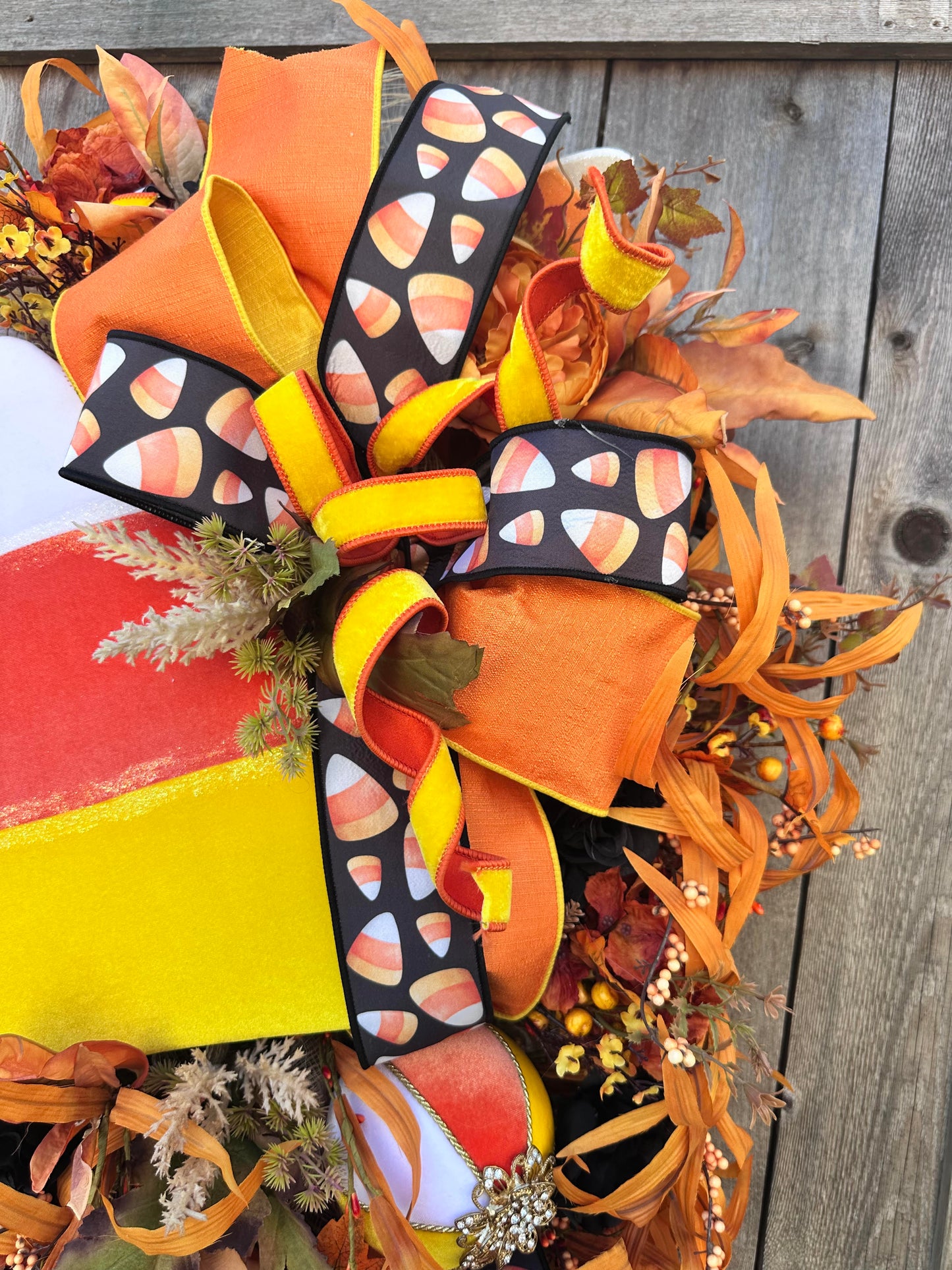 Candy Corn Wreath