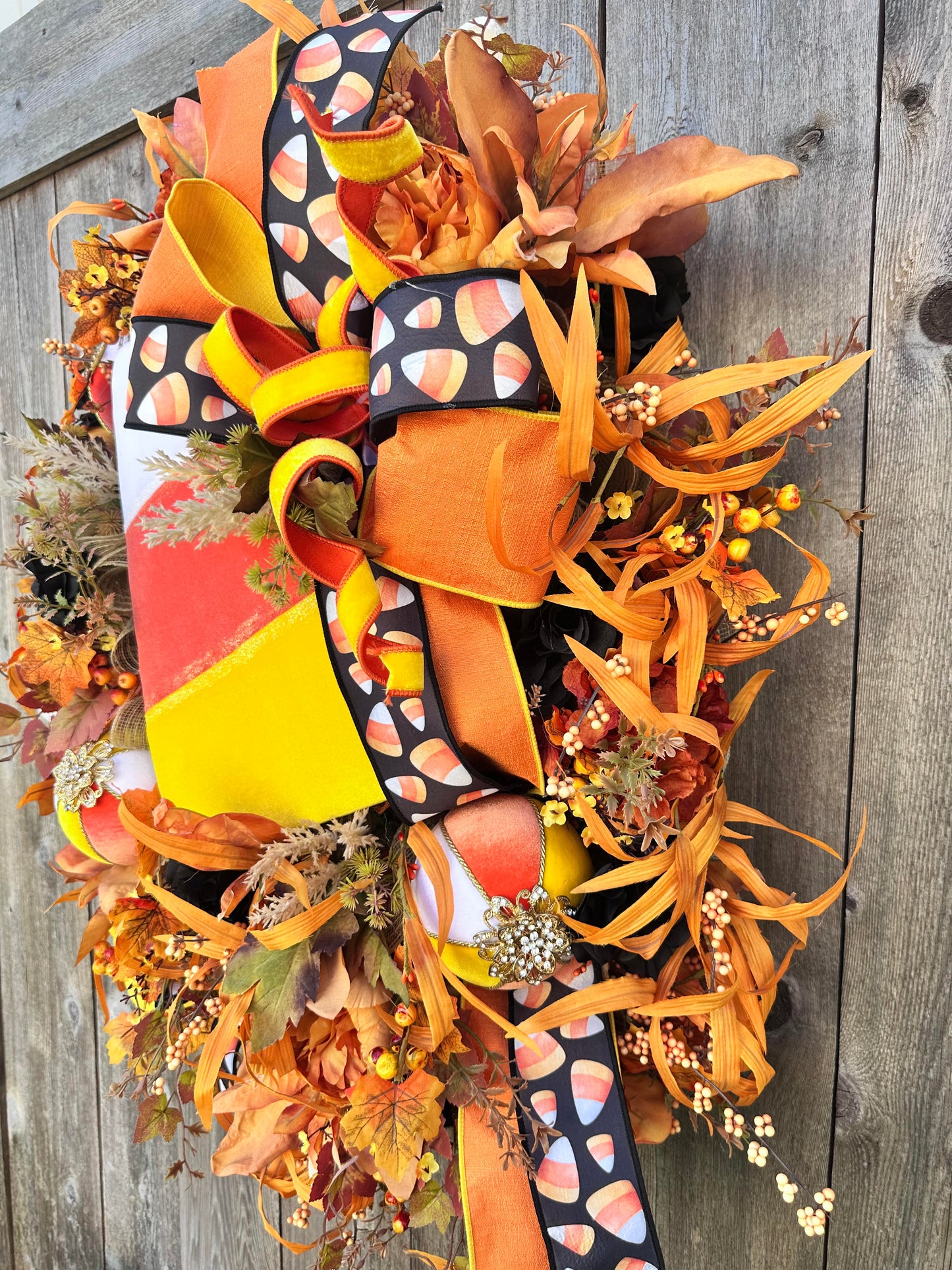 Candy Corn Wreath