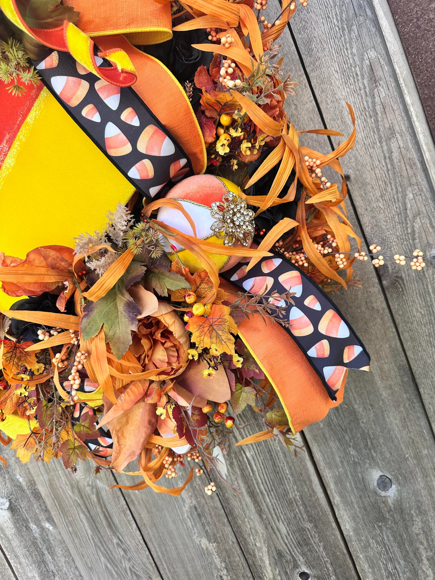 Candy Corn Wreath