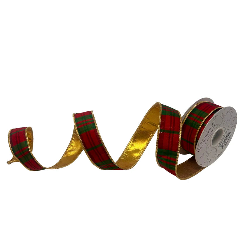 MODERN CHRISTMAS PLAID RIBBON   DCR5871