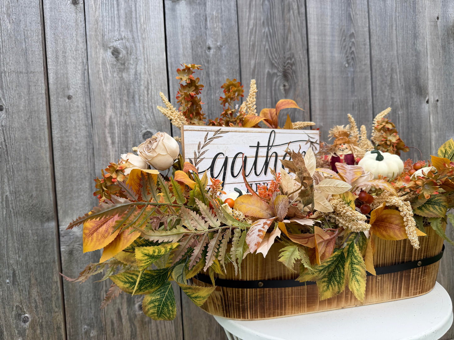 Gather Fall centerpiece arrangements