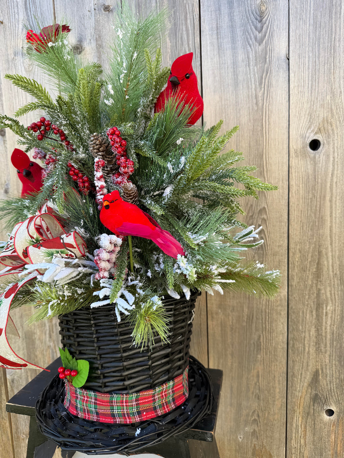 Top Hat Cardinal Centerpiece