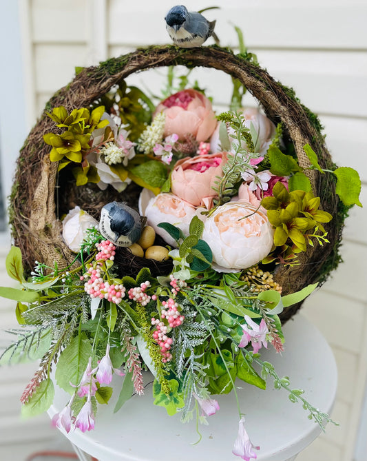 Spring Centerpiece with Birds