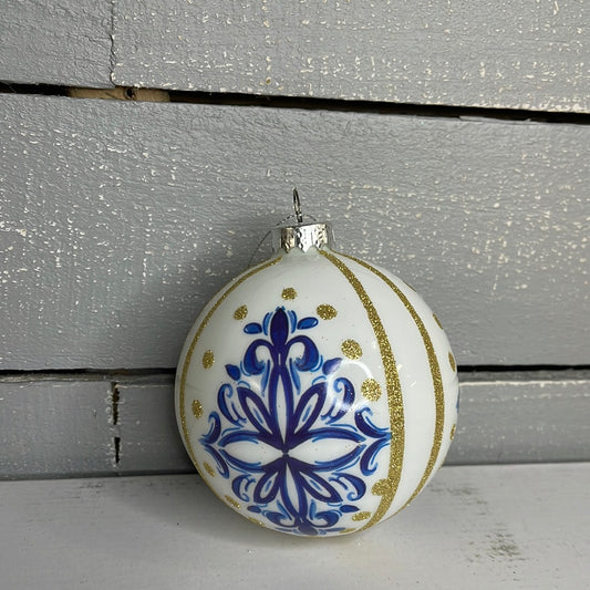 FLEUR DE LIS BALL ORNAMENT    DC23586K