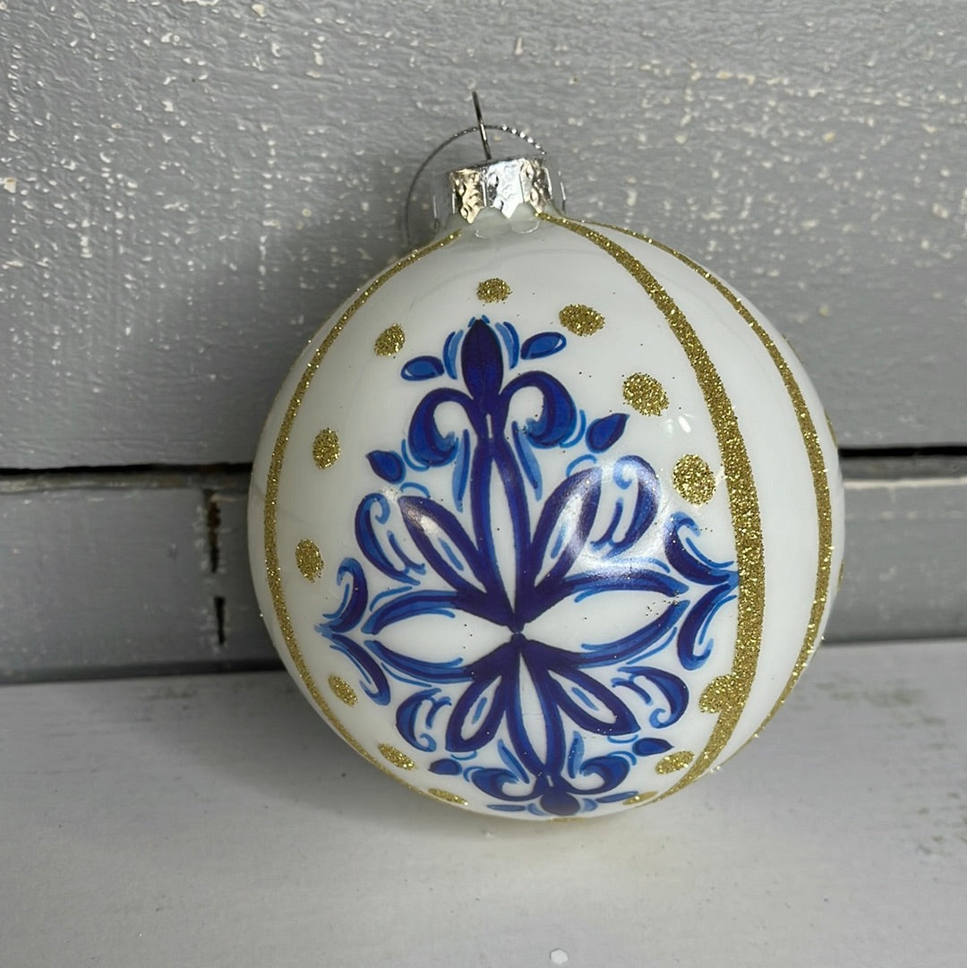 FLEUR DE LIS BALL ORNAMENT    DC23586K