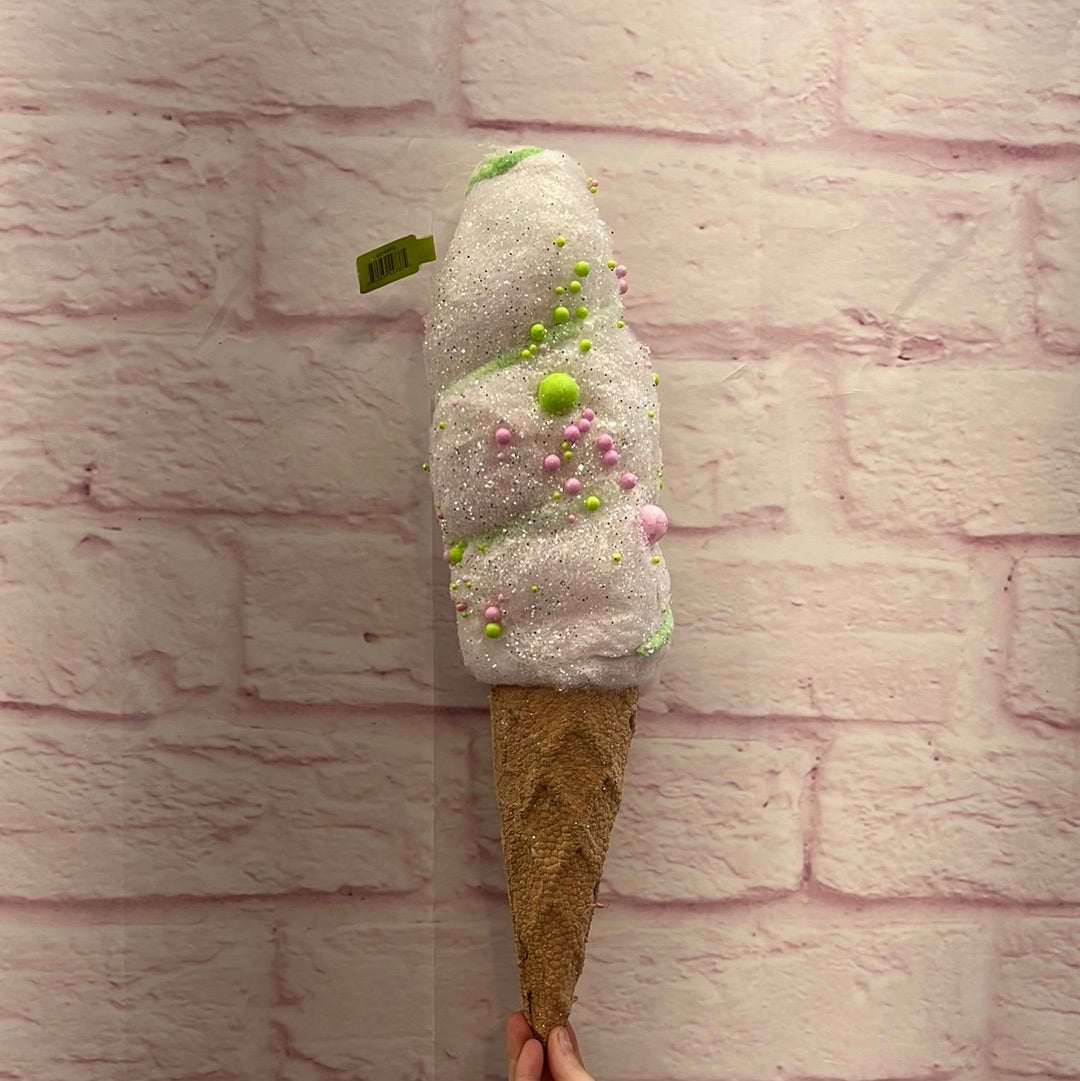 Orn Foam Ice cream Cone LG   85145PK
