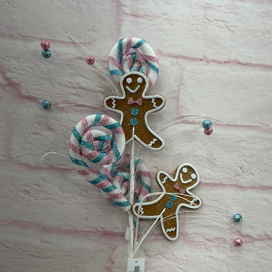 Gingerbread Man Spray  63577-MULTI