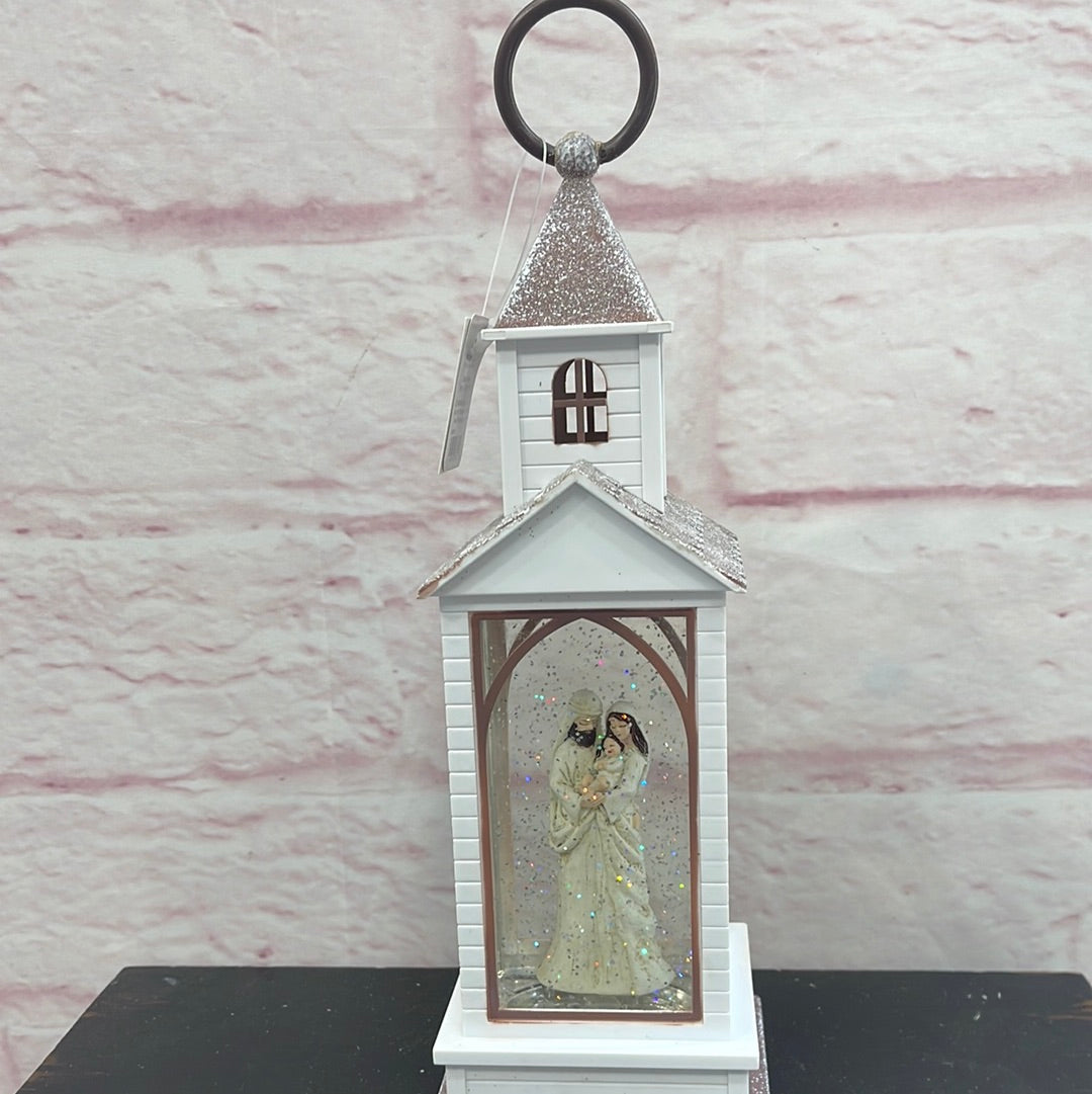 Holy Family Musical Lighted Water Chapel