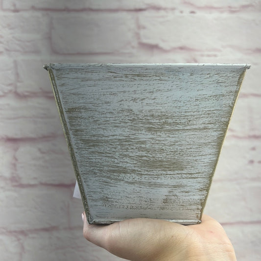 Square Galvanized Planter   61313sm
