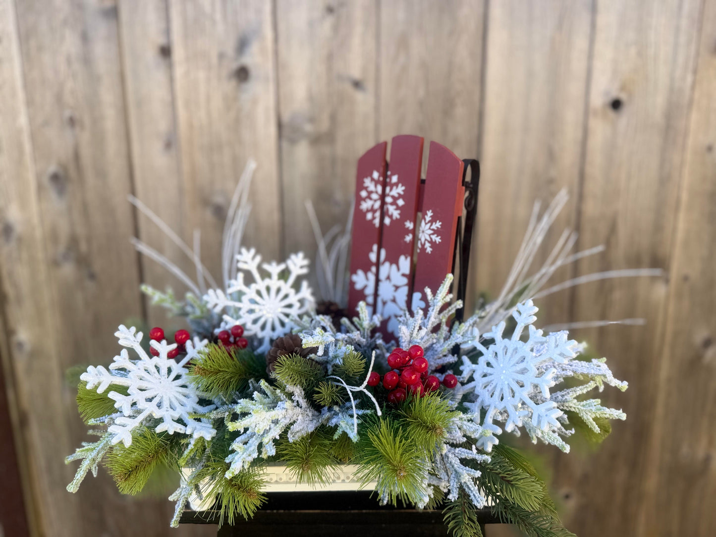 SLEIGH THE DAY CENTERPIECE