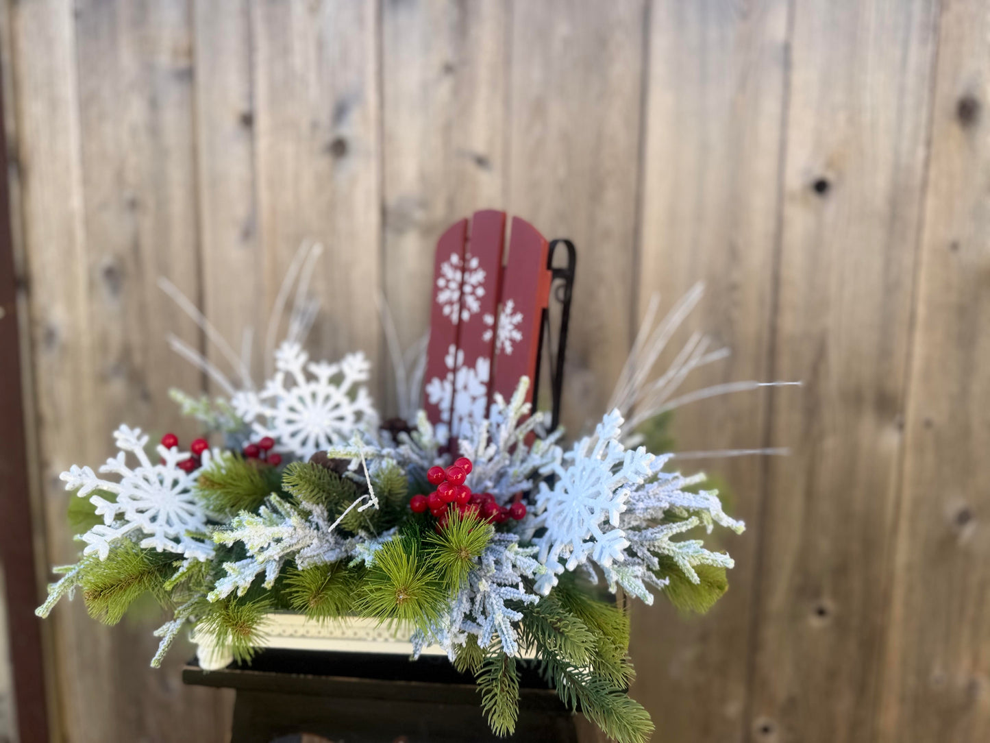 SLEIGH THE DAY CENTERPIECE