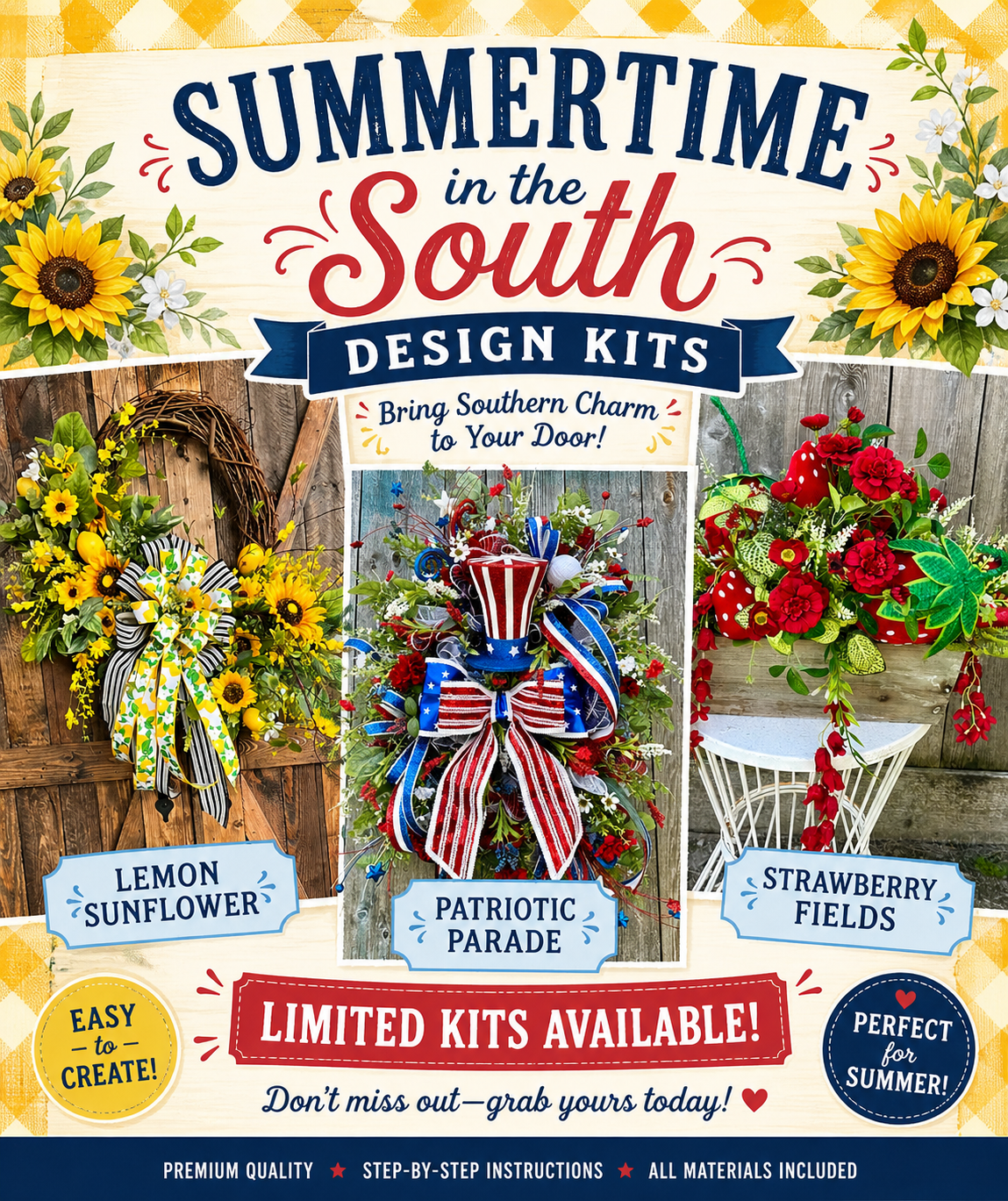 Summertime in the South – Design Kit Collection ☀️🌿 Limited Kits Available