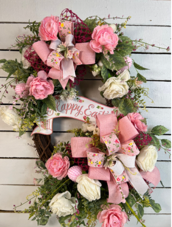 Happy Easter Wreath