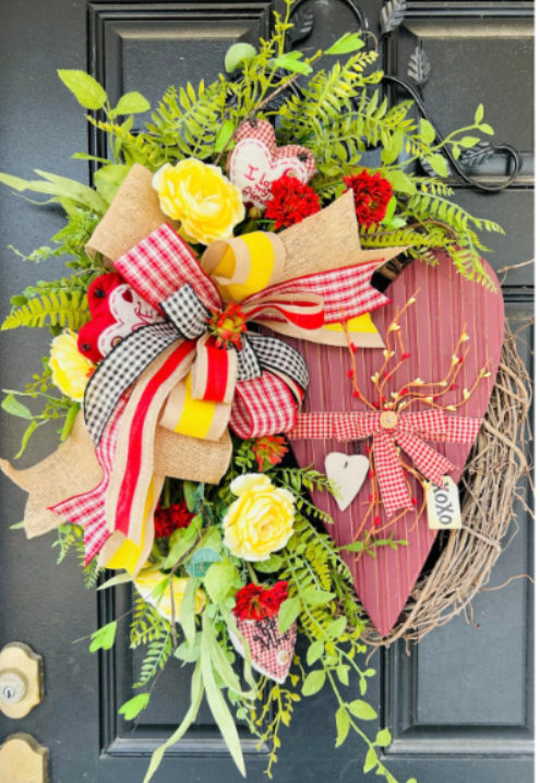 Valentines Grapevine Wreath
